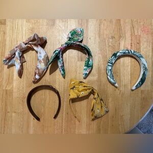 Janie and Jack Floral and Solid Hair Accessories Set